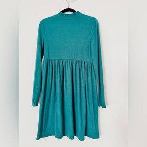 SO Teal Ribbed Knit Top